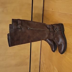 Guess Brown Riding Boots Wide Calf